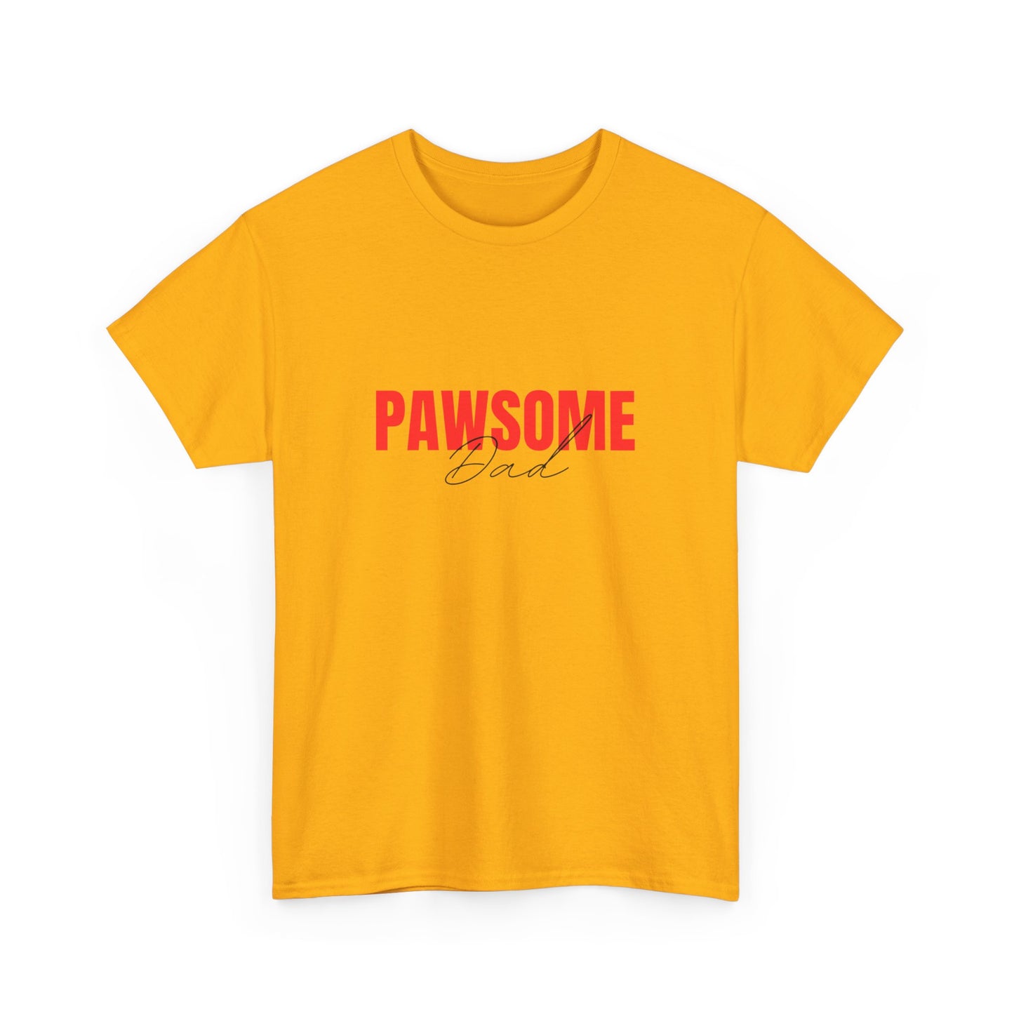 "Pawsome dad" Unisex Cotton Tee