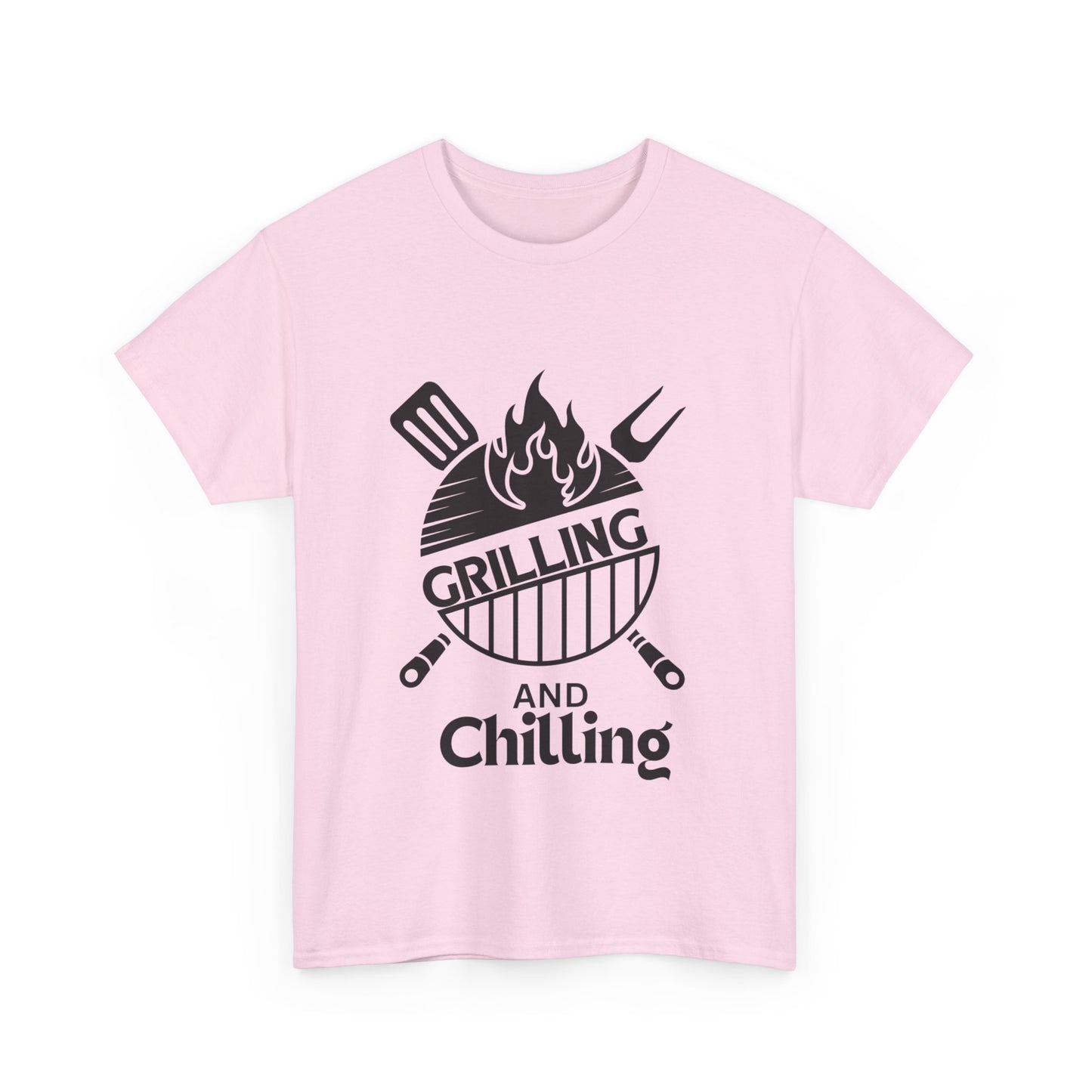 "Grilling and chilling" Unisex Cotton Tee