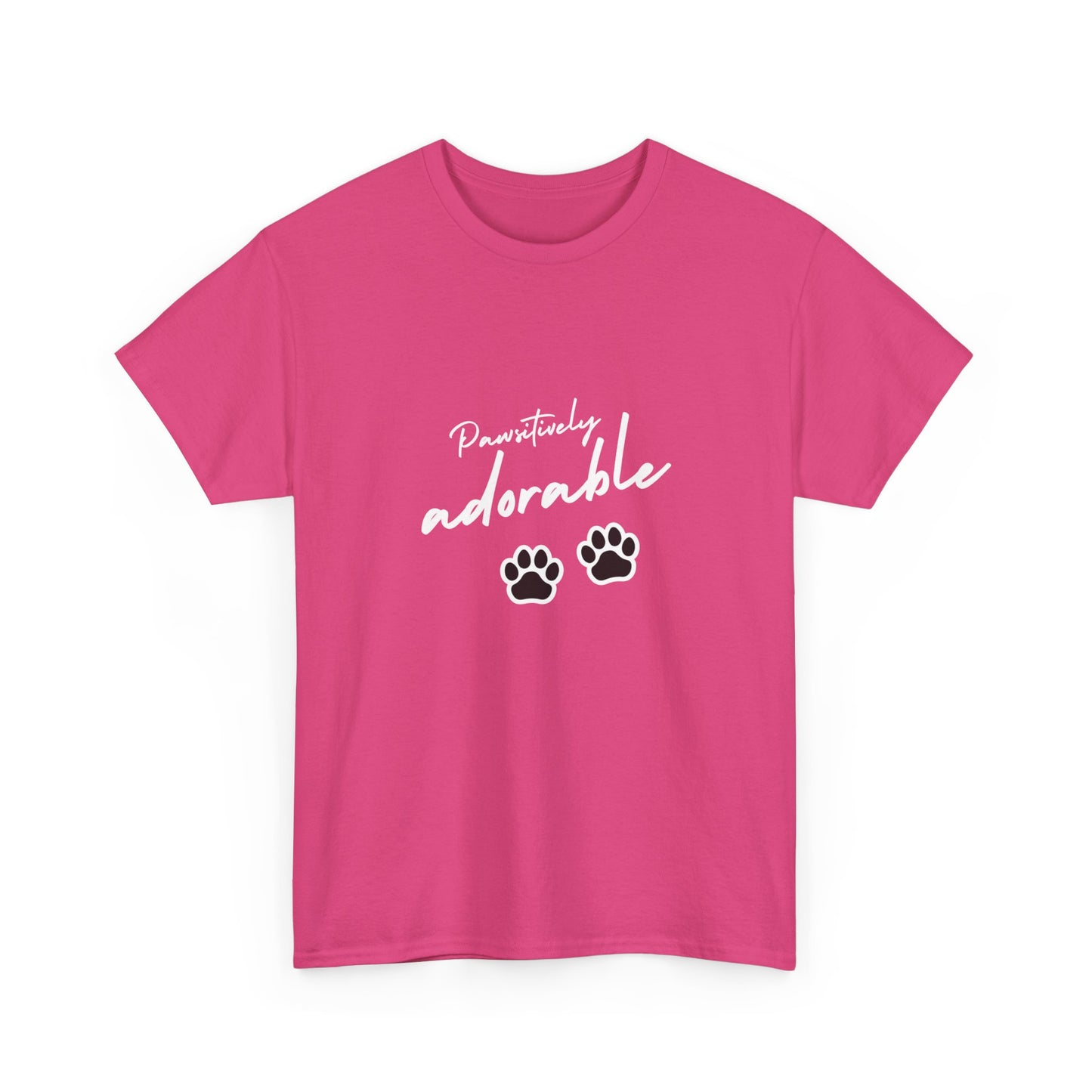 "Pawsitively adorable" Unisex Cotton Tee