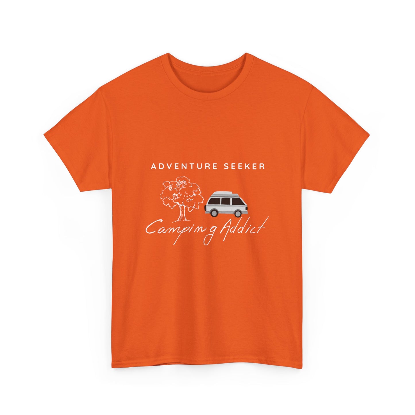 "Adventure Seeker: Camping Addict" Unisex Cotton Tee