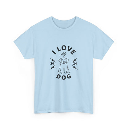 "I love my dog" Unisex Cotton Tee