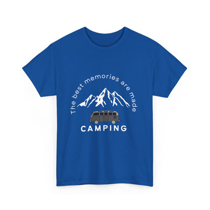 "The best memories are made camping" Unisex Cotton Tee