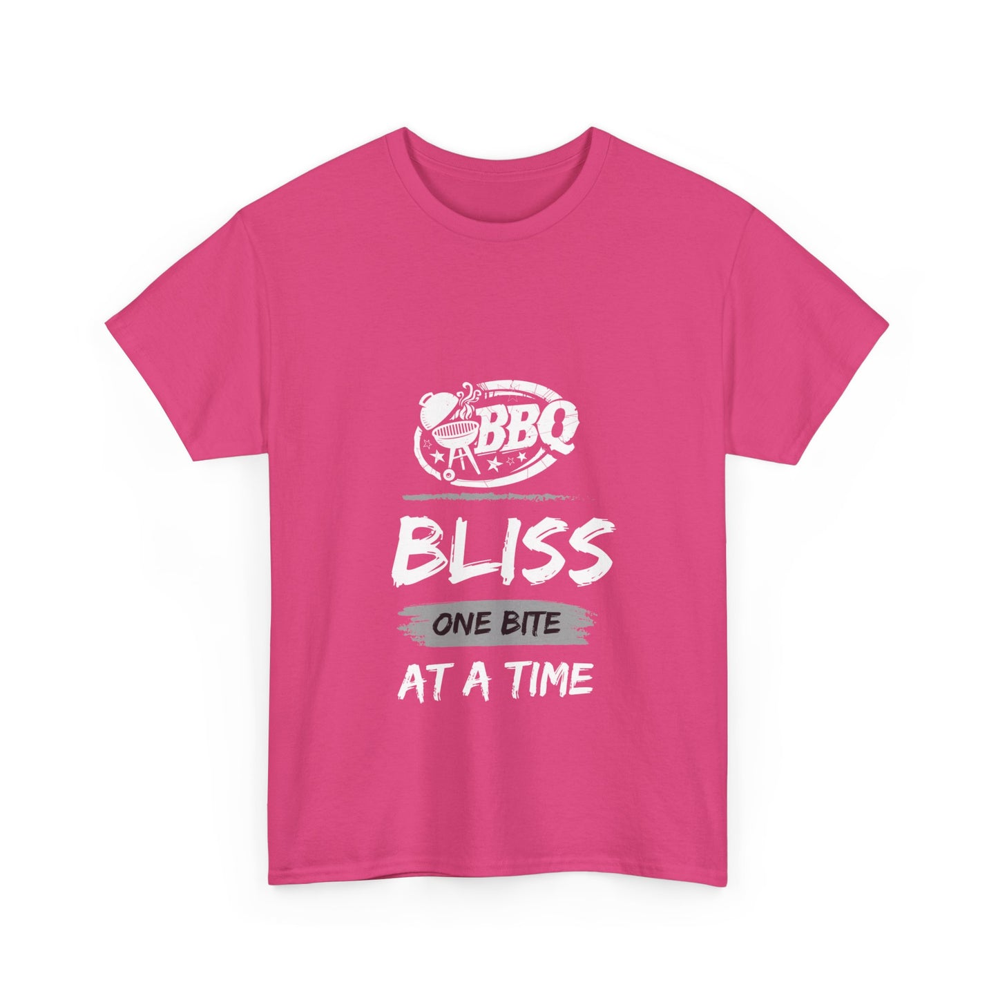 "BBQ bliss, one bite at a time." Unisex Cotton Tee