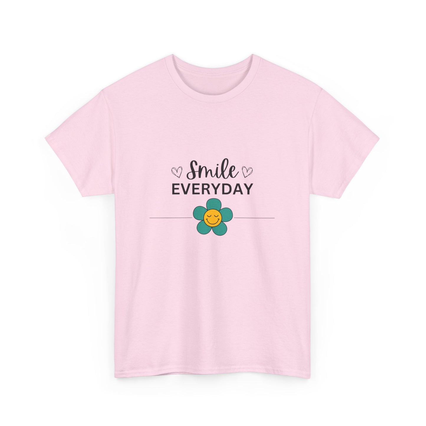 "Smile everyday" Unisex Cotton Tee