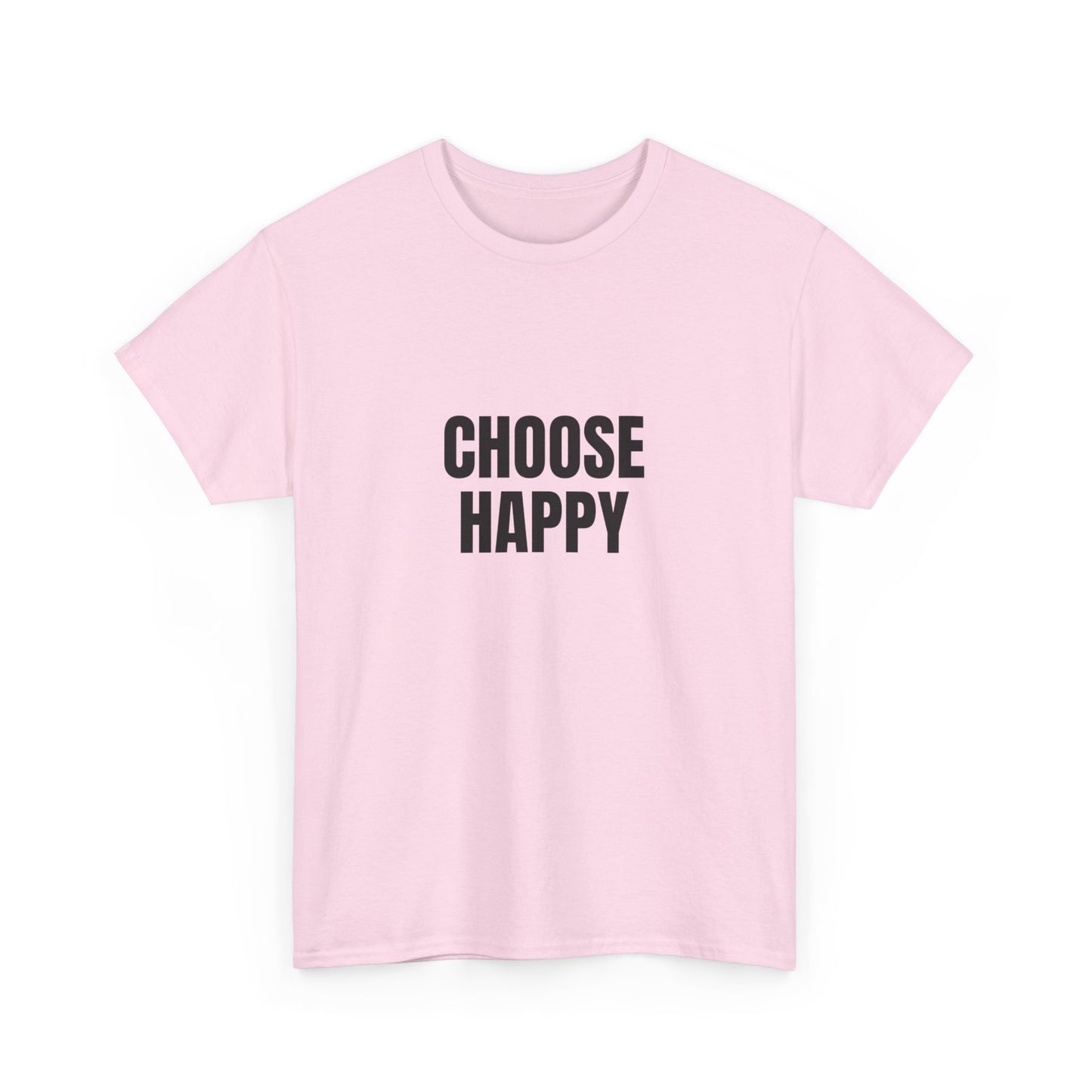 "Choose happy" Unisex Cotton Tee