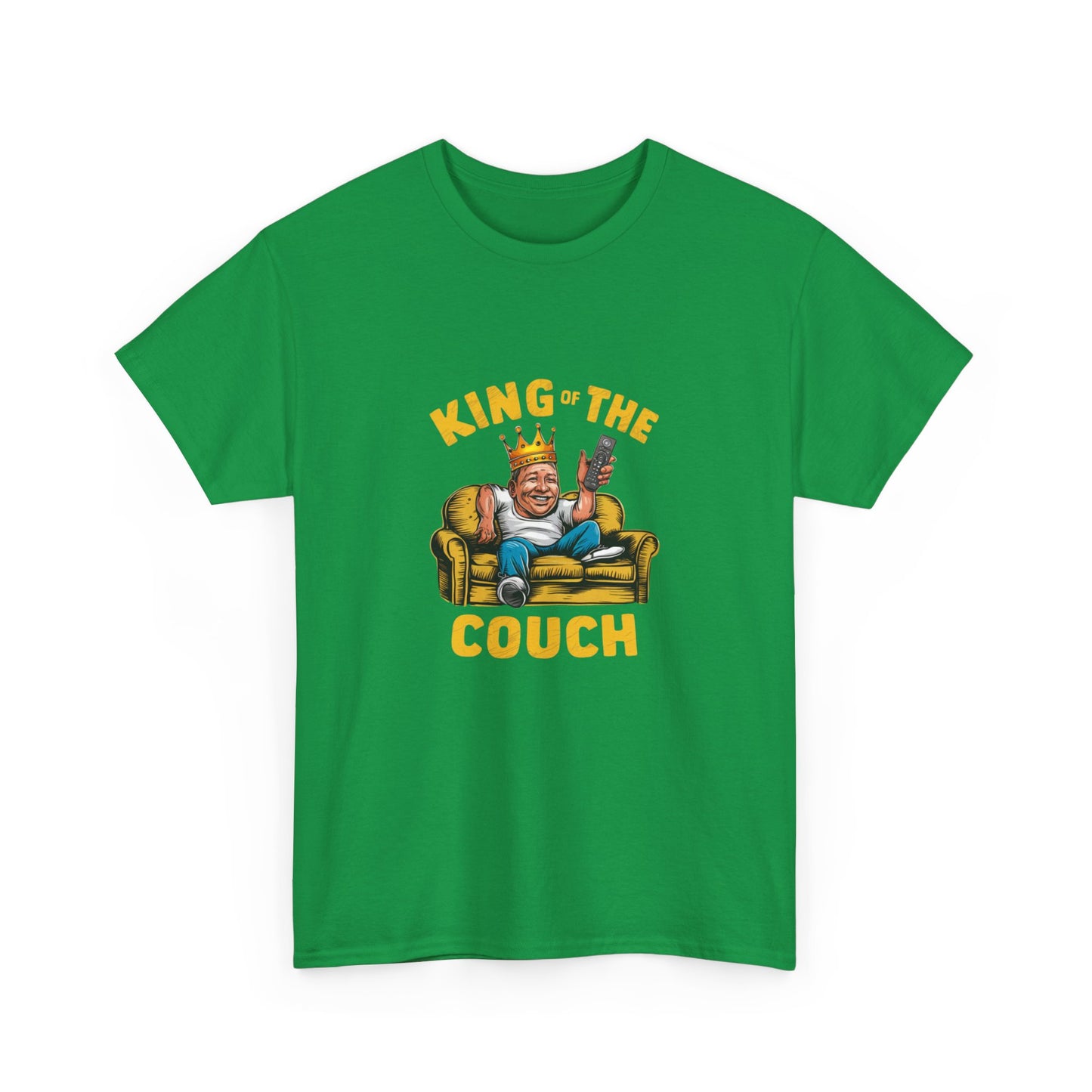 "King of the couch" Unisex Cotton Tee