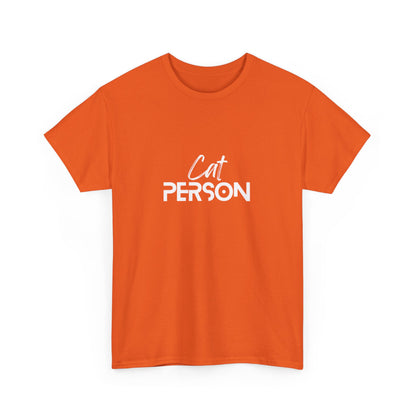 "Cat person" Unisex Cotton Tee