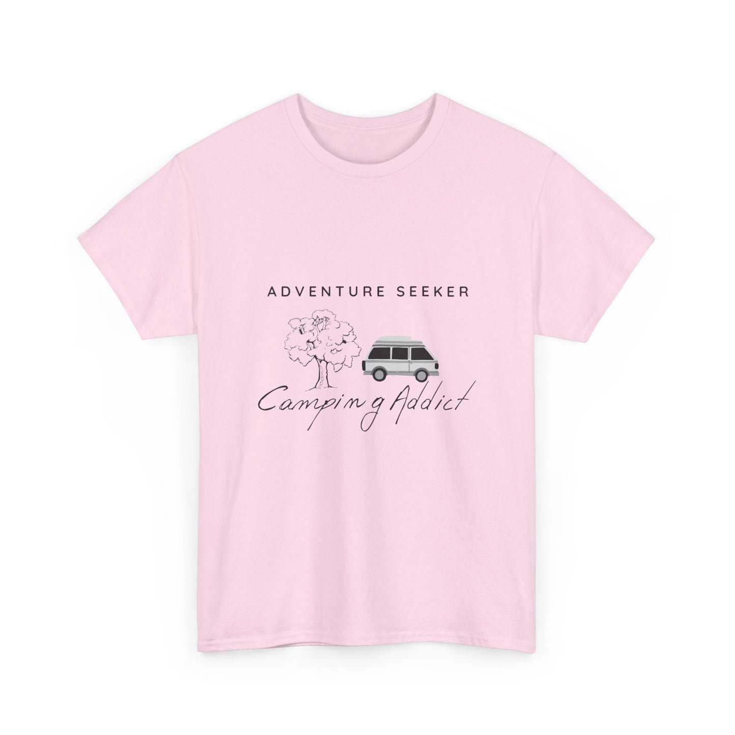 "Adventure Seeker: Camping Addict" Unisex Cotton Tee