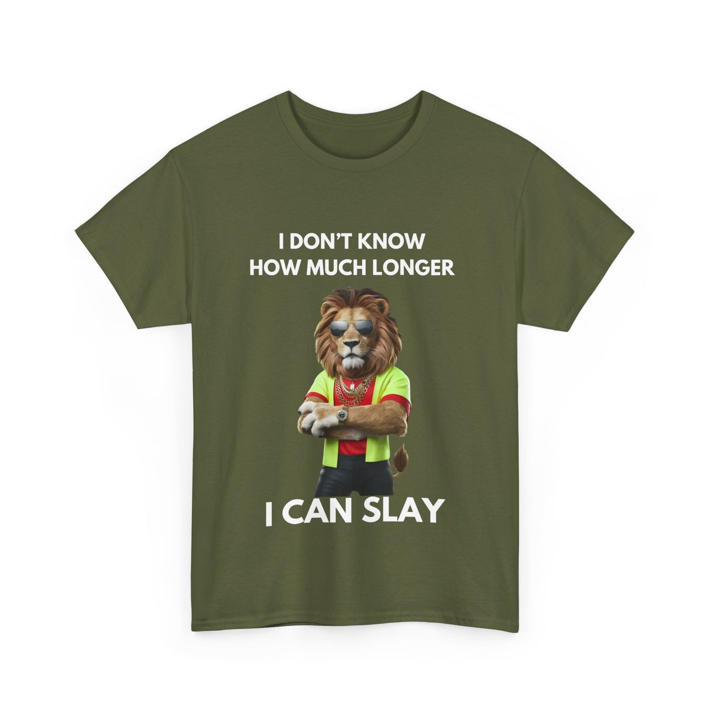 "I don’t know how much longer I can slay" Unisex Cotton Tee