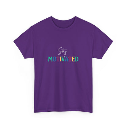 "Stay motivated" Unisex Cotton Tee