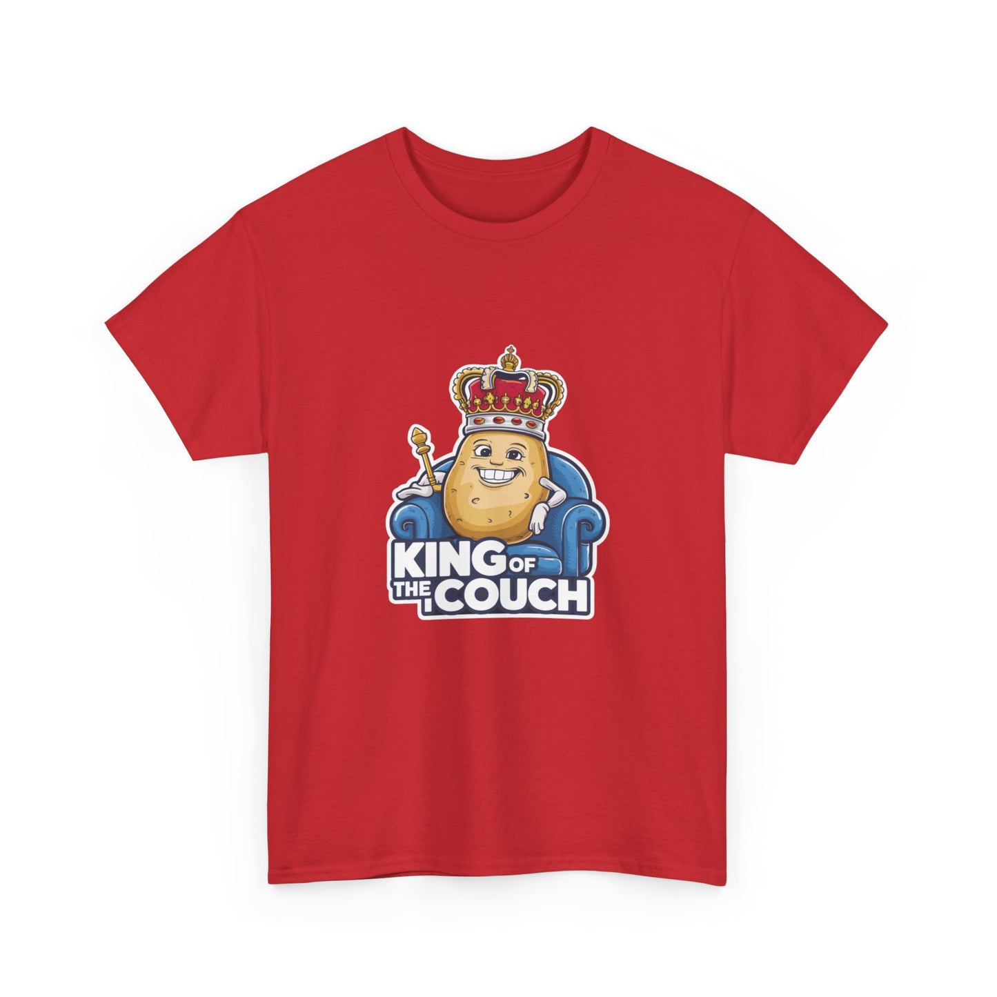 "King of the couch" Unisex Cotton Tee