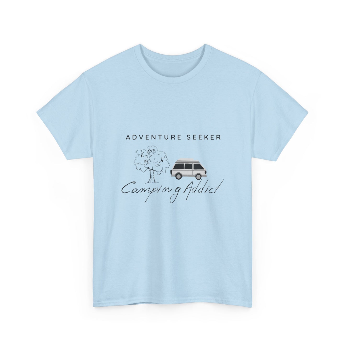 "Adventure Seeker: Camping Addict" Unisex Cotton Tee