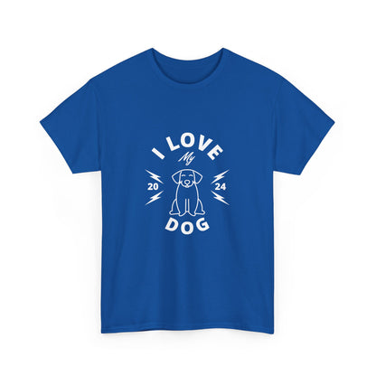 "I love my dog" Unisex Cotton Tee