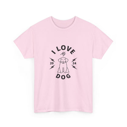 "I love my dog" Unisex Cotton Tee