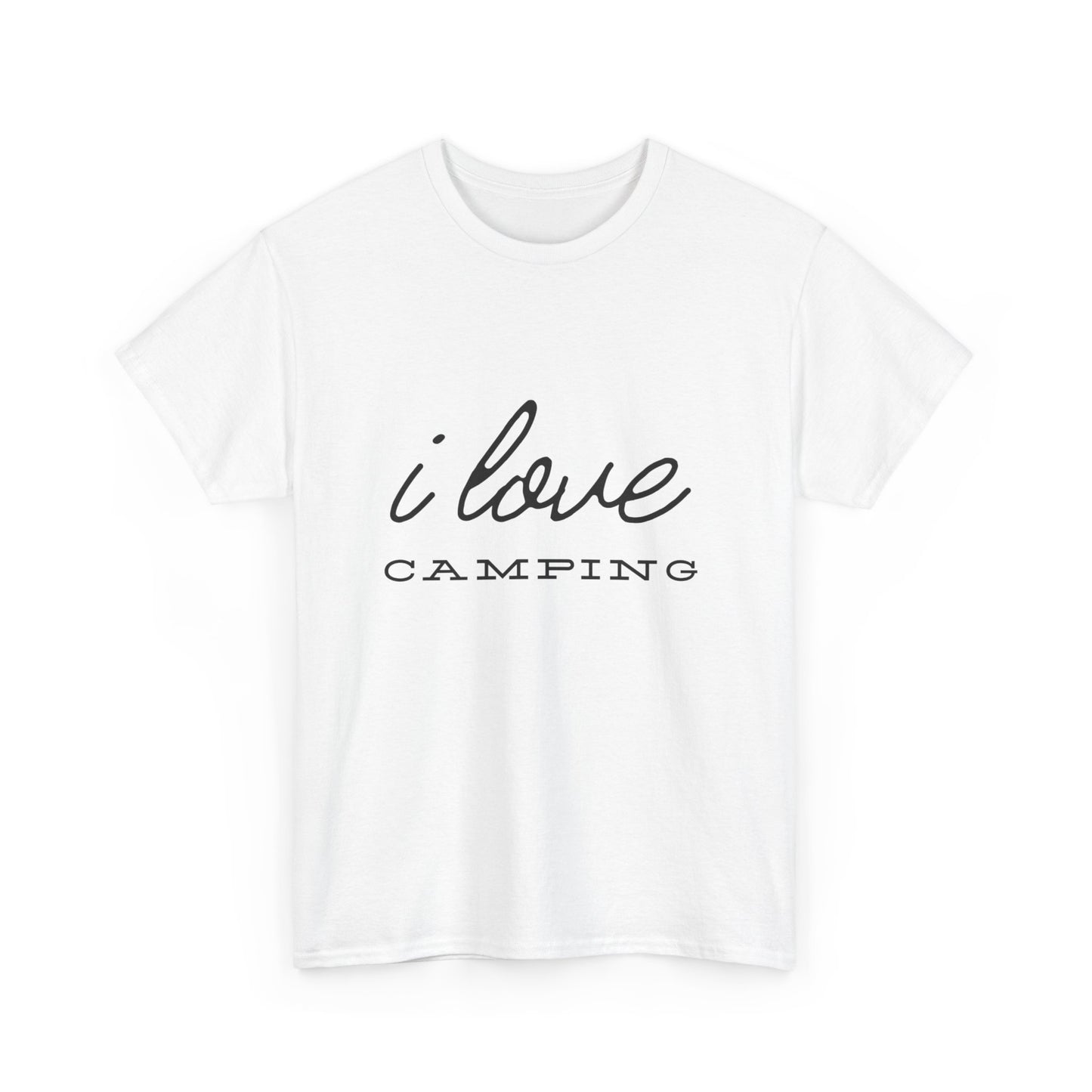 "I love camping" Unisex Cotton Tee