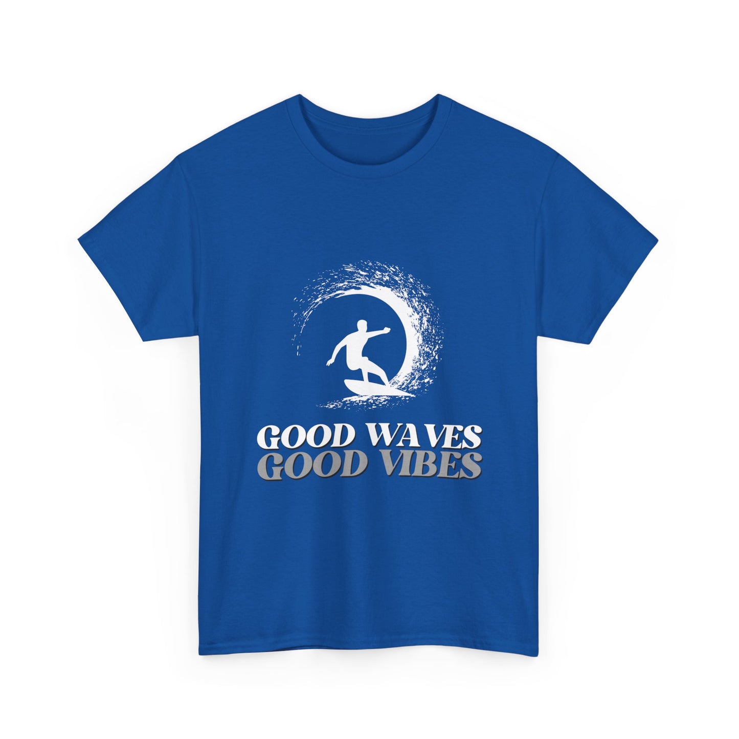 "Good waves good vibes" Unisex Cotton Tee