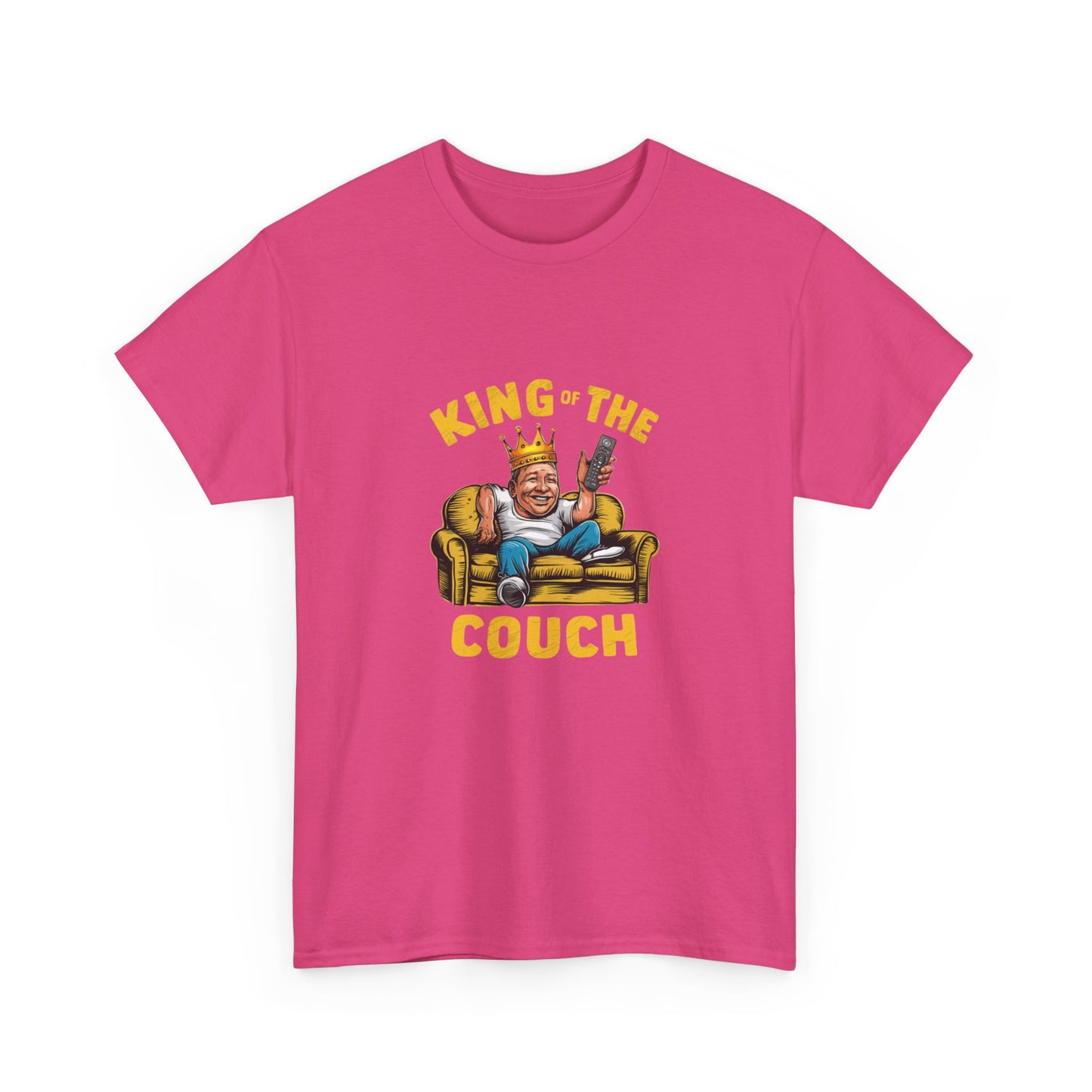 "King of the couch" Unisex Cotton Tee