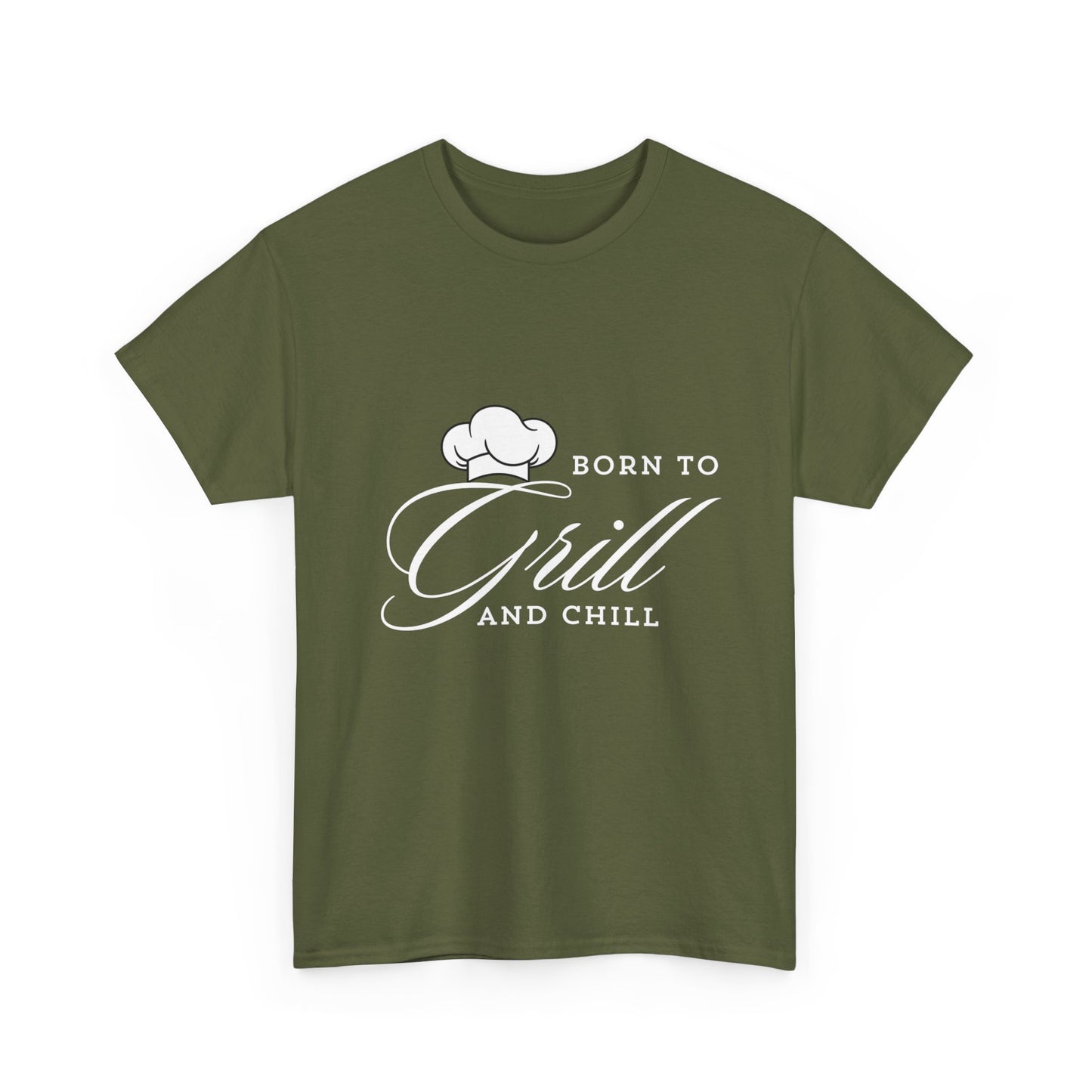 "Born to grill and chill" Unisex Cotton Tee