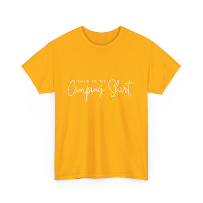 "This is my camping shirt" Unisex Cotton Tee