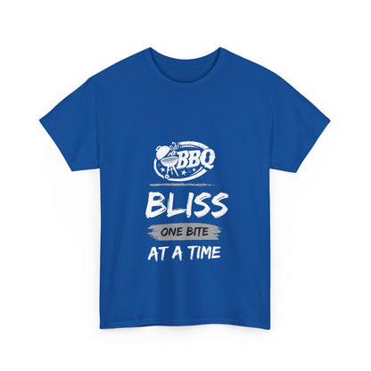 "BBQ bliss, one bite at a time." Unisex Cotton Tee