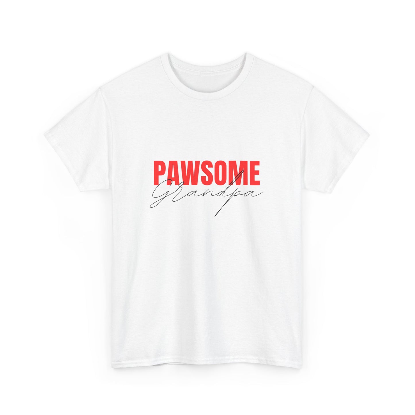 "Pawsome grandpa" Unisex Cotton Tee