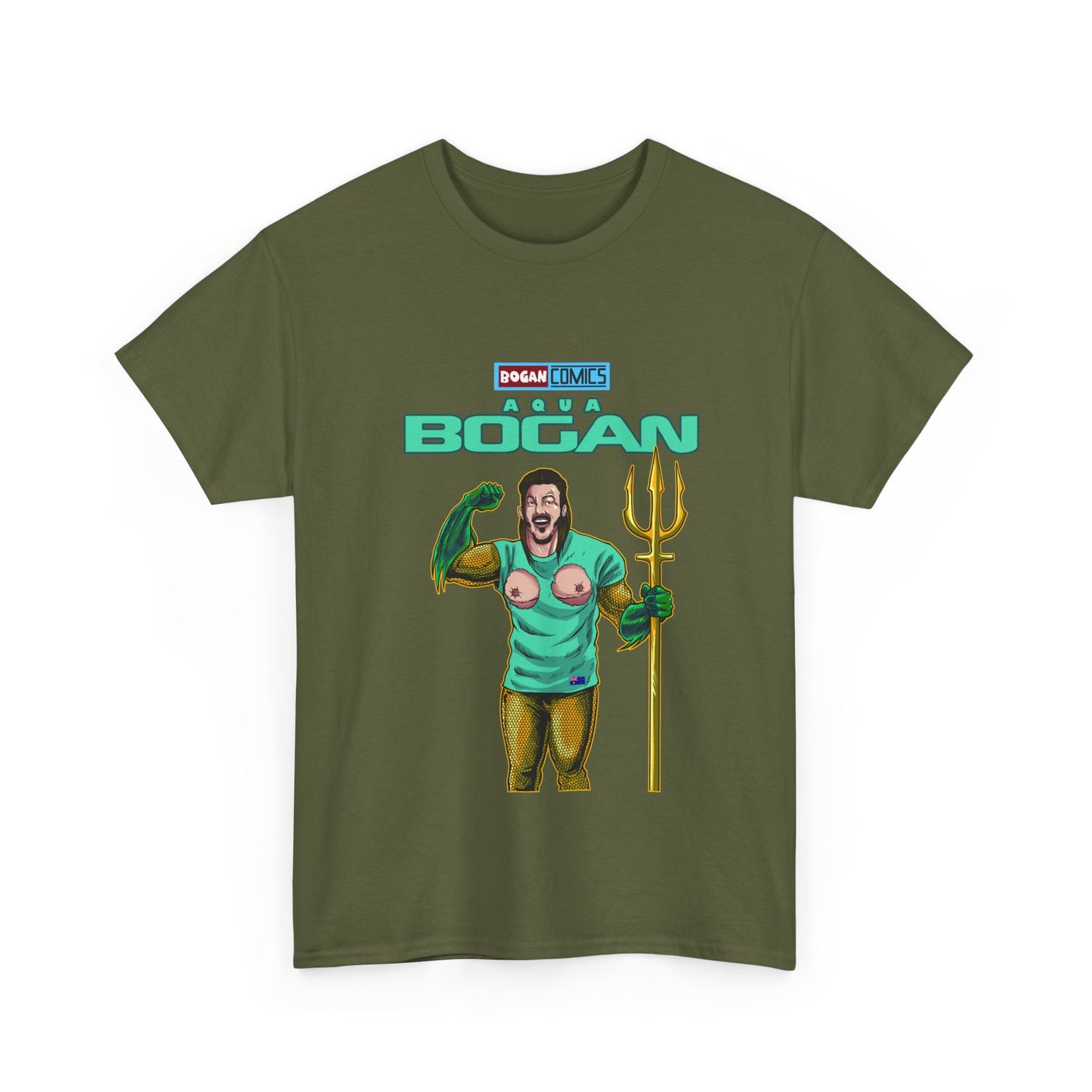 "Aqua bogan" Unisex Cotton Tee