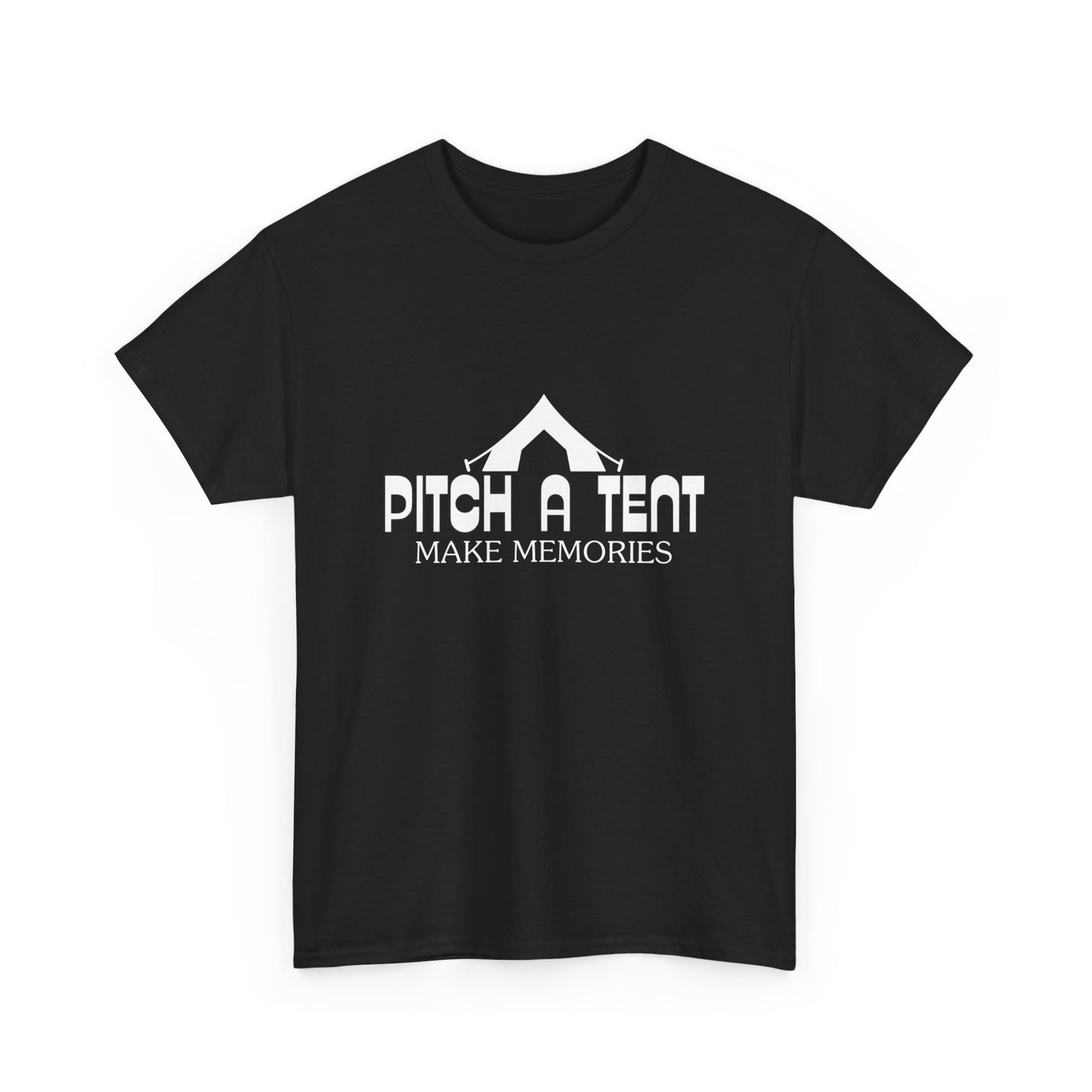 "Pitch a Tent, Make Memories" Unisex Cotton Tee