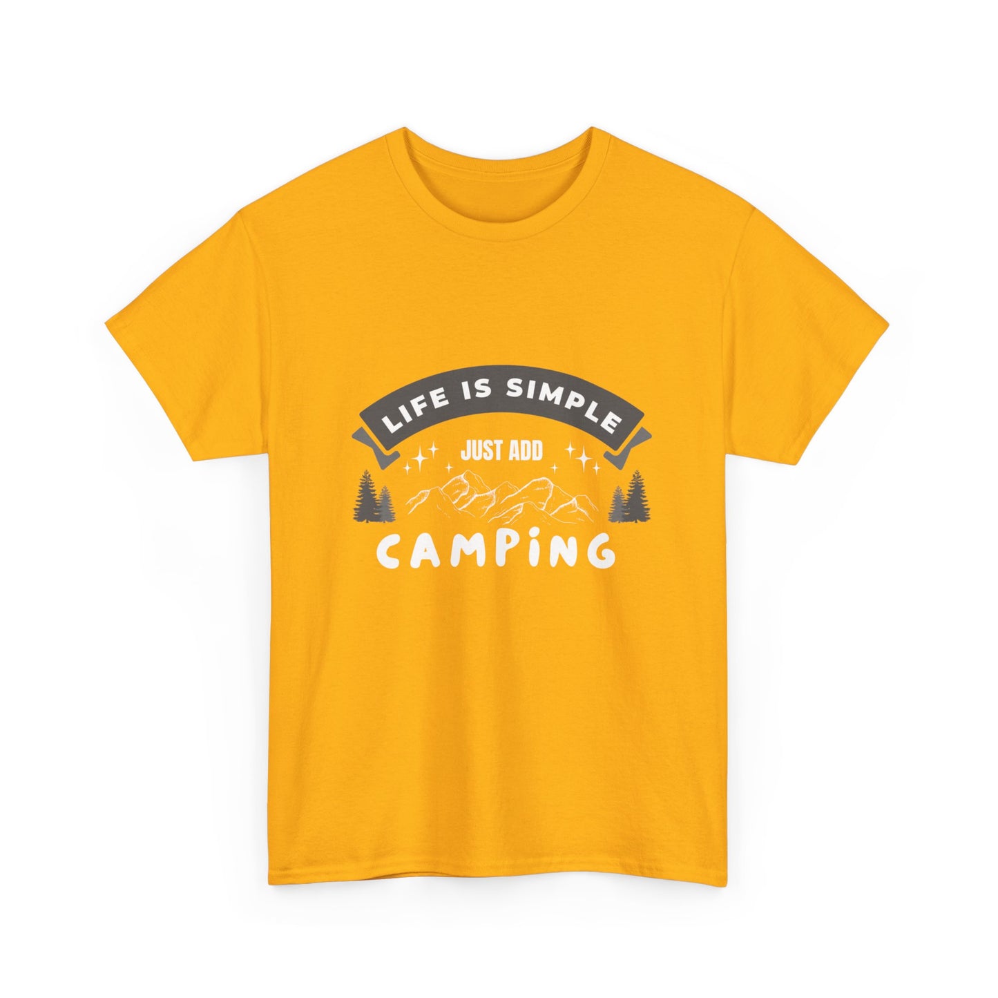 "Life is Simple, Just Add Camping" Unisex Cotton Tee