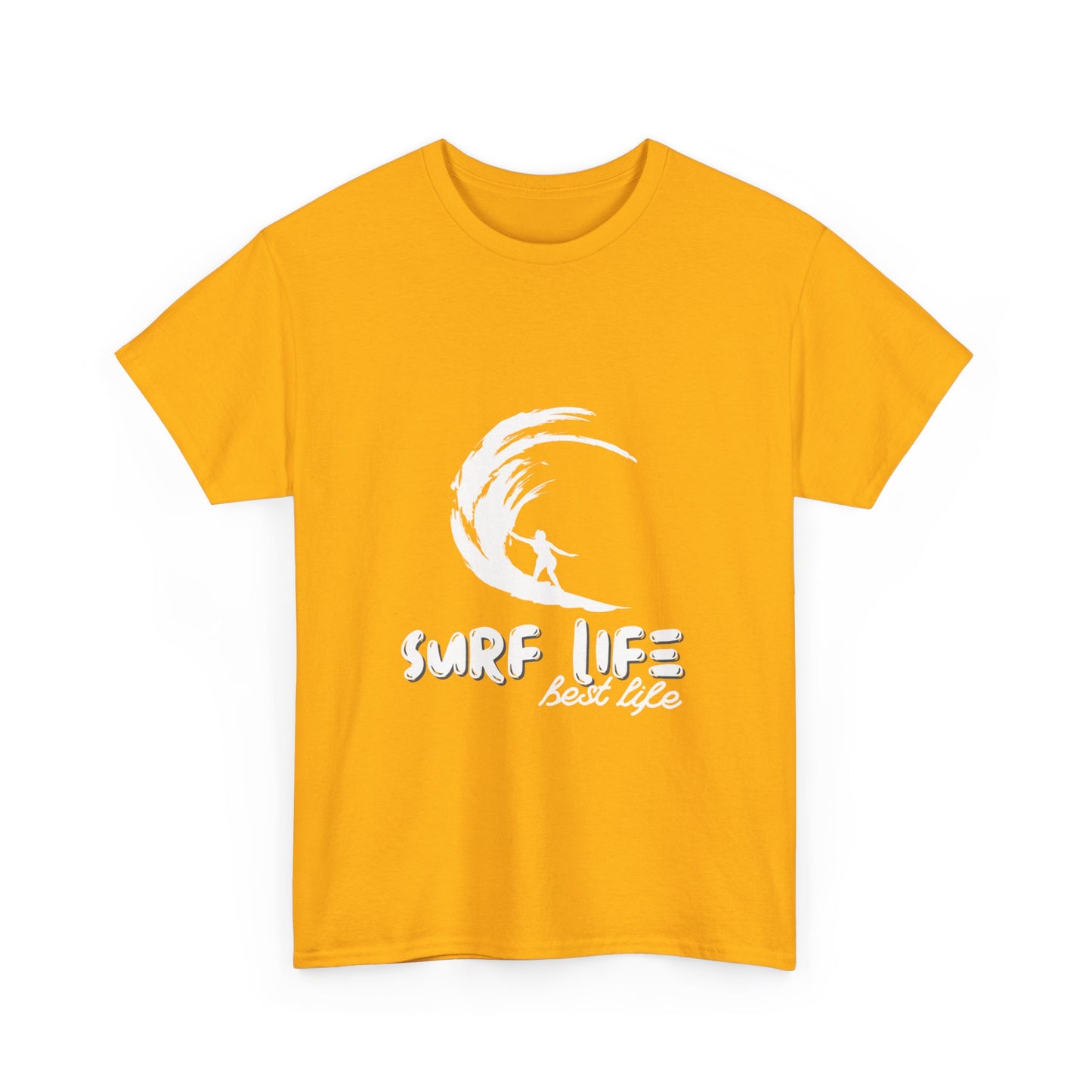 "Surf life, best life." Unisex Cotton Tee