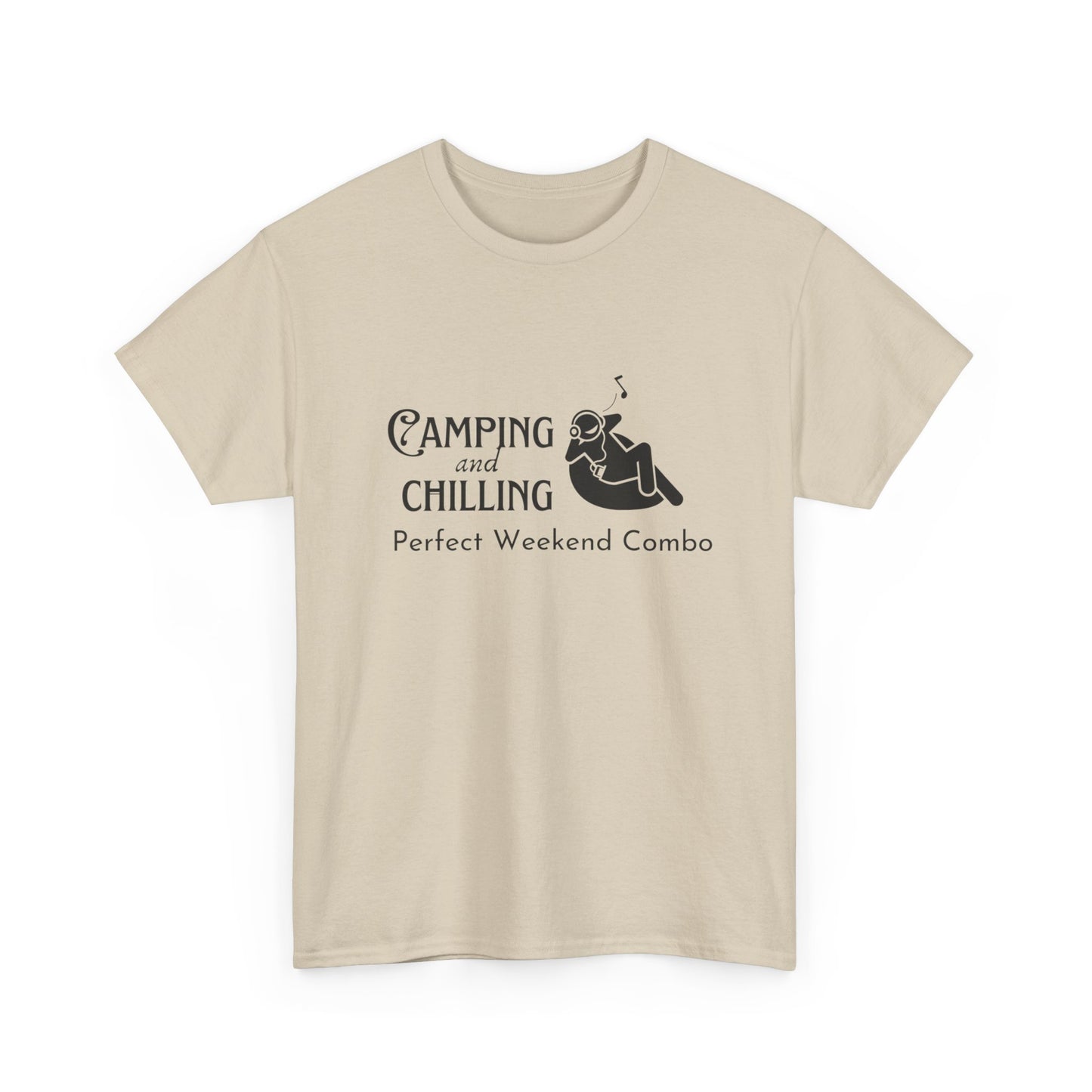 "Camping and Chilling: Perfect Weekend Combo" Unisex Cotton Tee