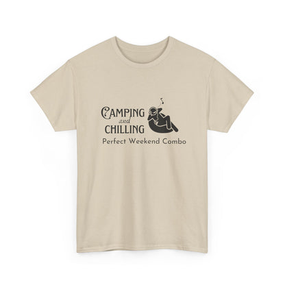 "Camping and Chilling: Perfect Weekend Combo" Unisex Cotton Tee