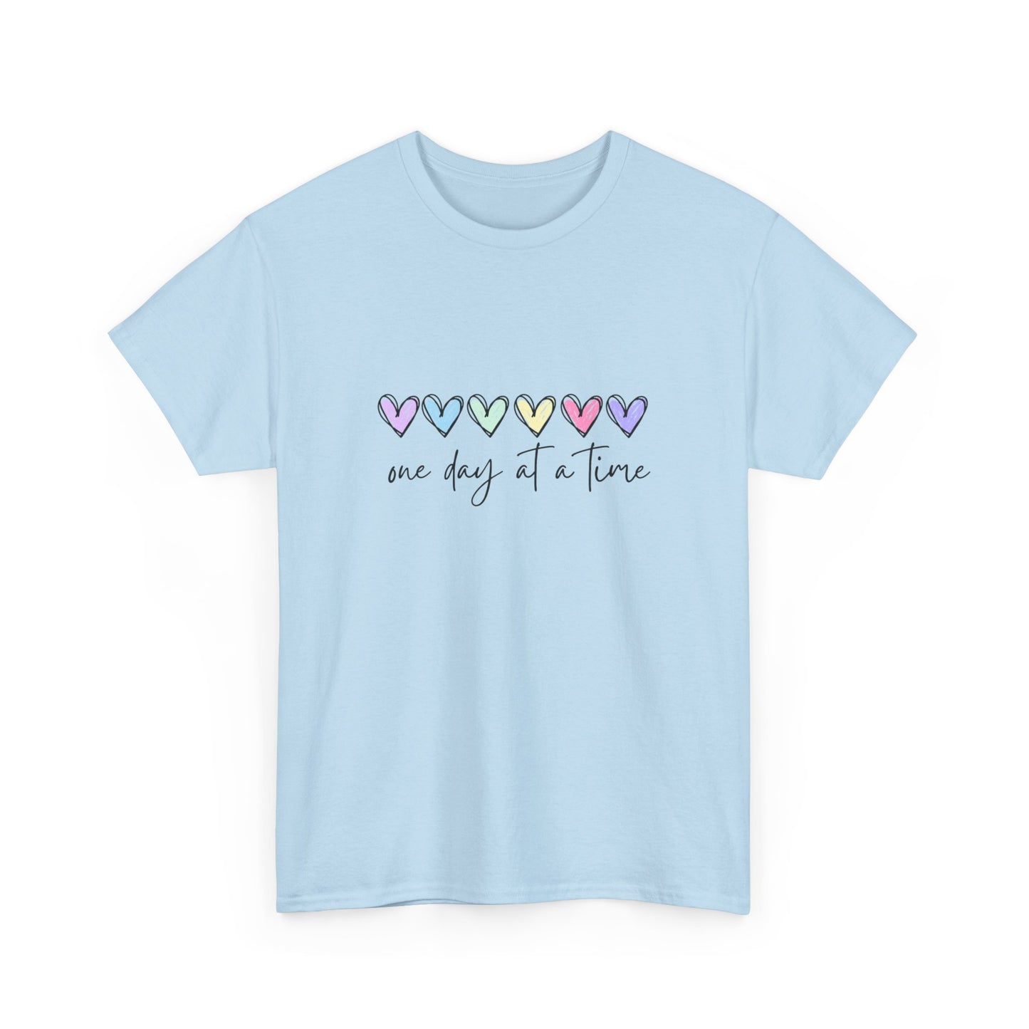 "One day at a time" Unisex Cotton Tee