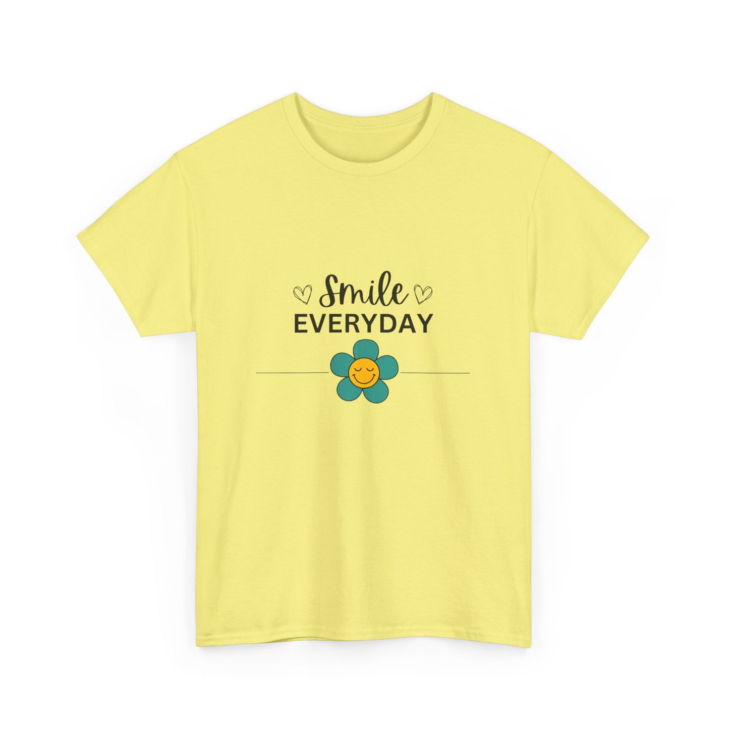 "Smile everyday" Unisex Cotton Tee