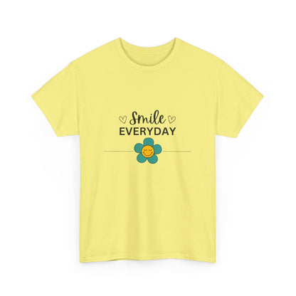 "Smile everyday" Unisex Cotton Tee