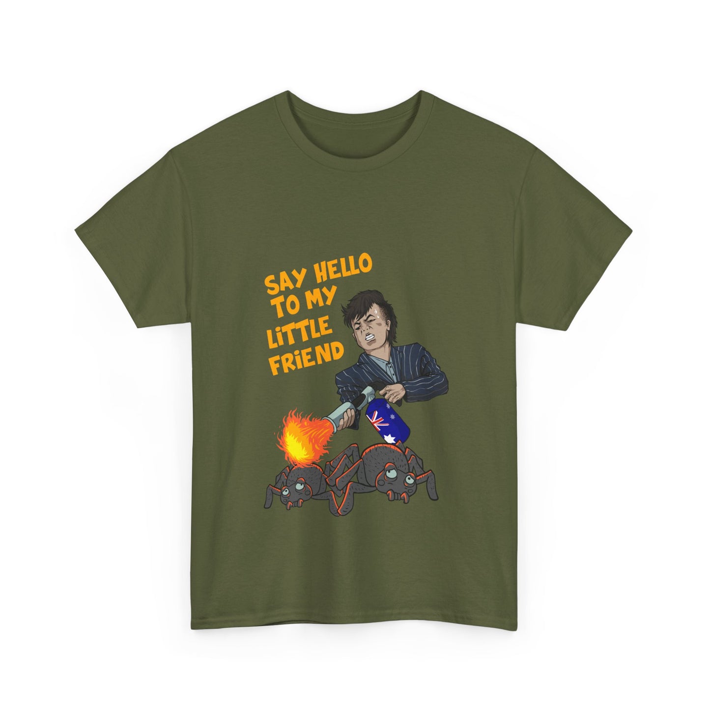 "Say hello to my little friend" Unisex Cotton Tee