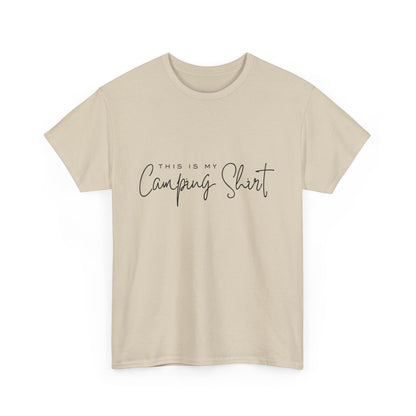 "This is my camping shirt" Unisex Cotton Tee