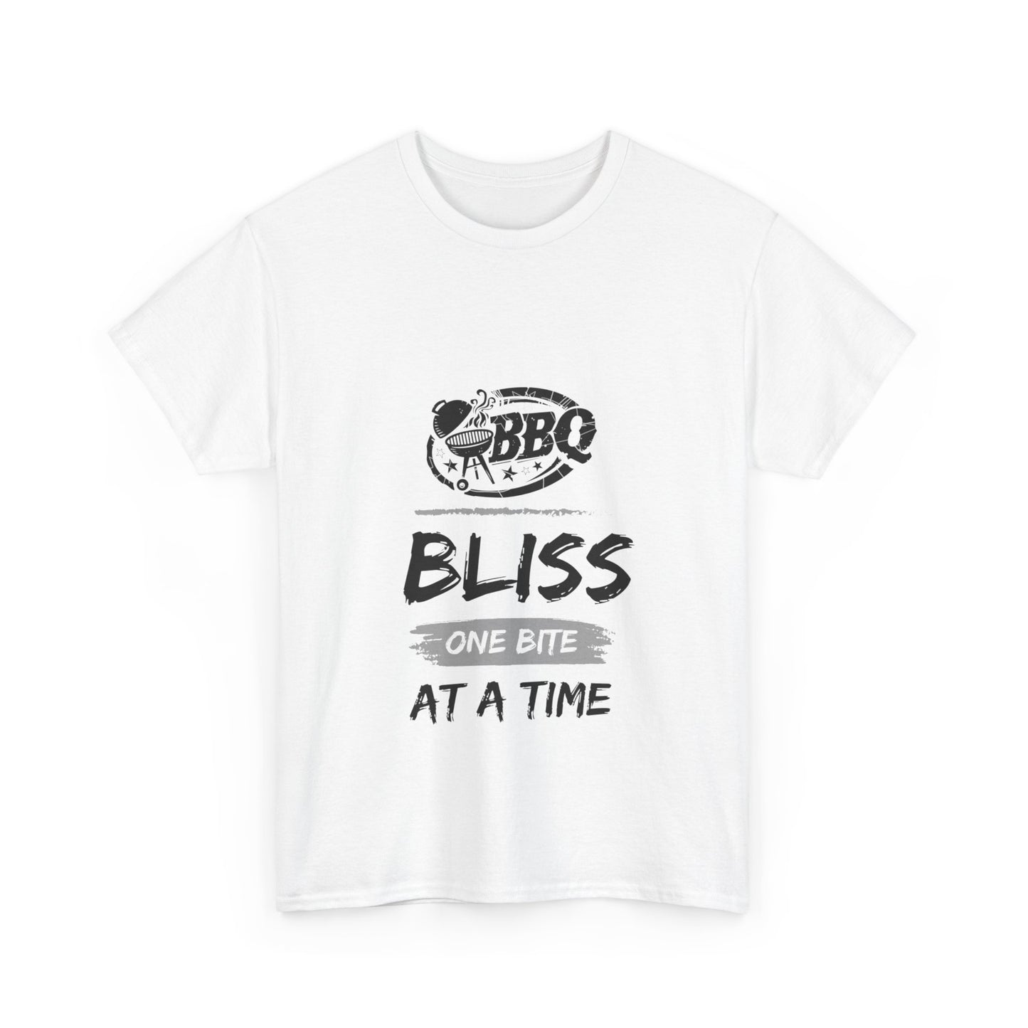 "BBQ bliss, one bite at a time." Unisex Cotton Tee