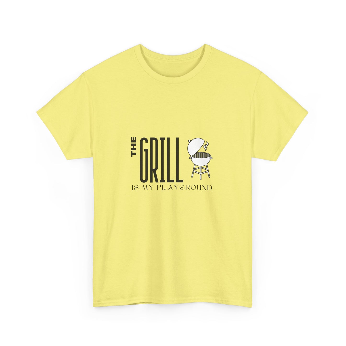 "The grill is my playground." Unisex Cotton Tee