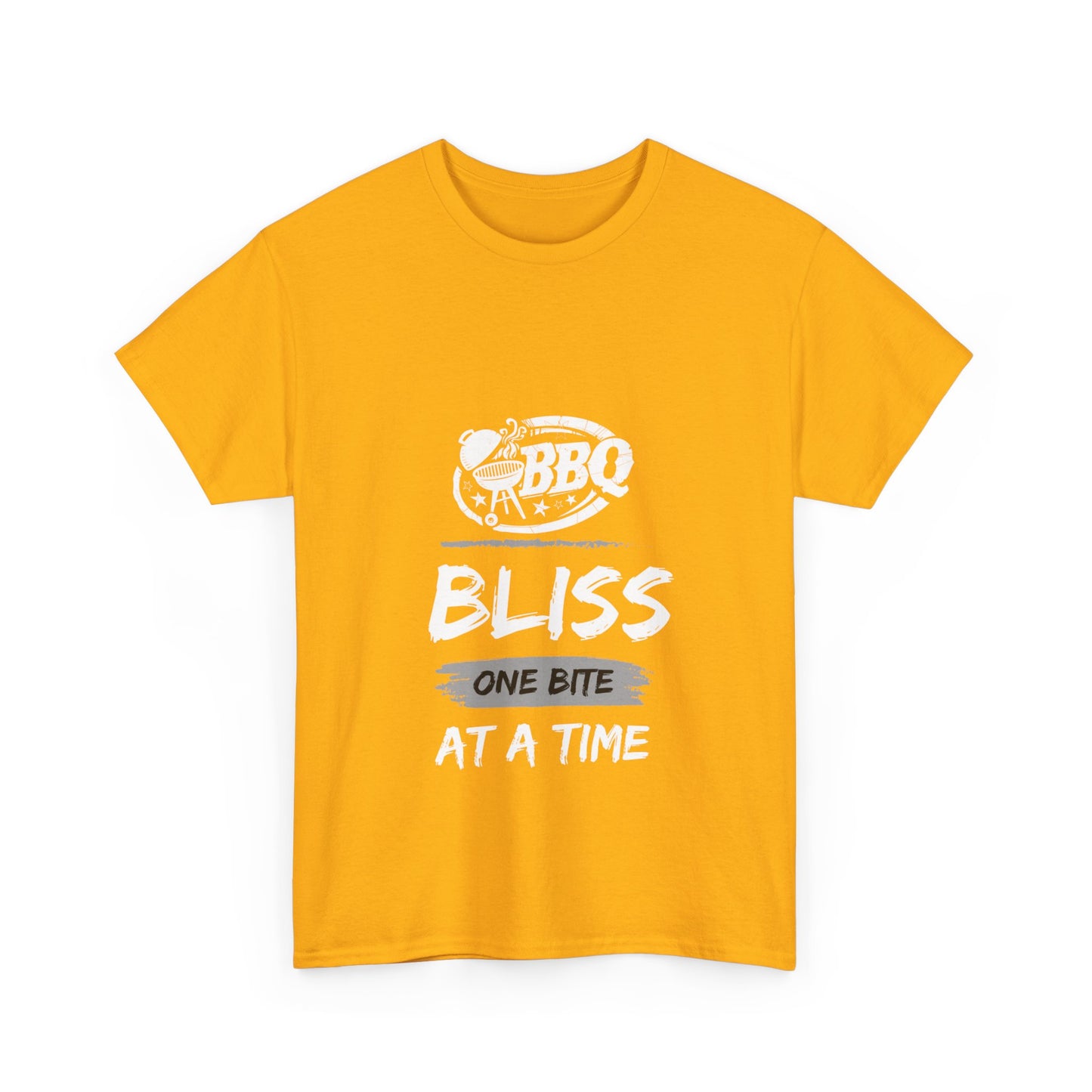 "BBQ bliss, one bite at a time." Unisex Cotton Tee