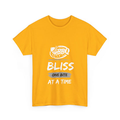 "BBQ bliss, one bite at a time." Unisex Cotton Tee