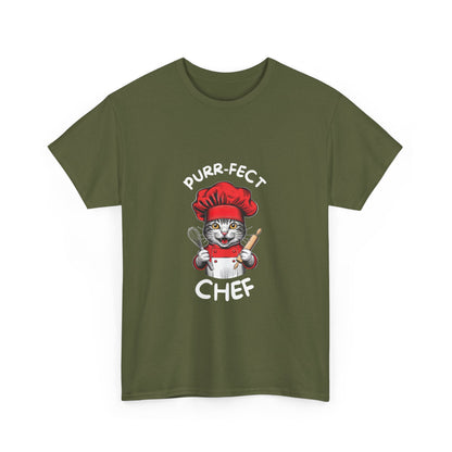 "Purr-fect chef" Unisex Cotton Tee