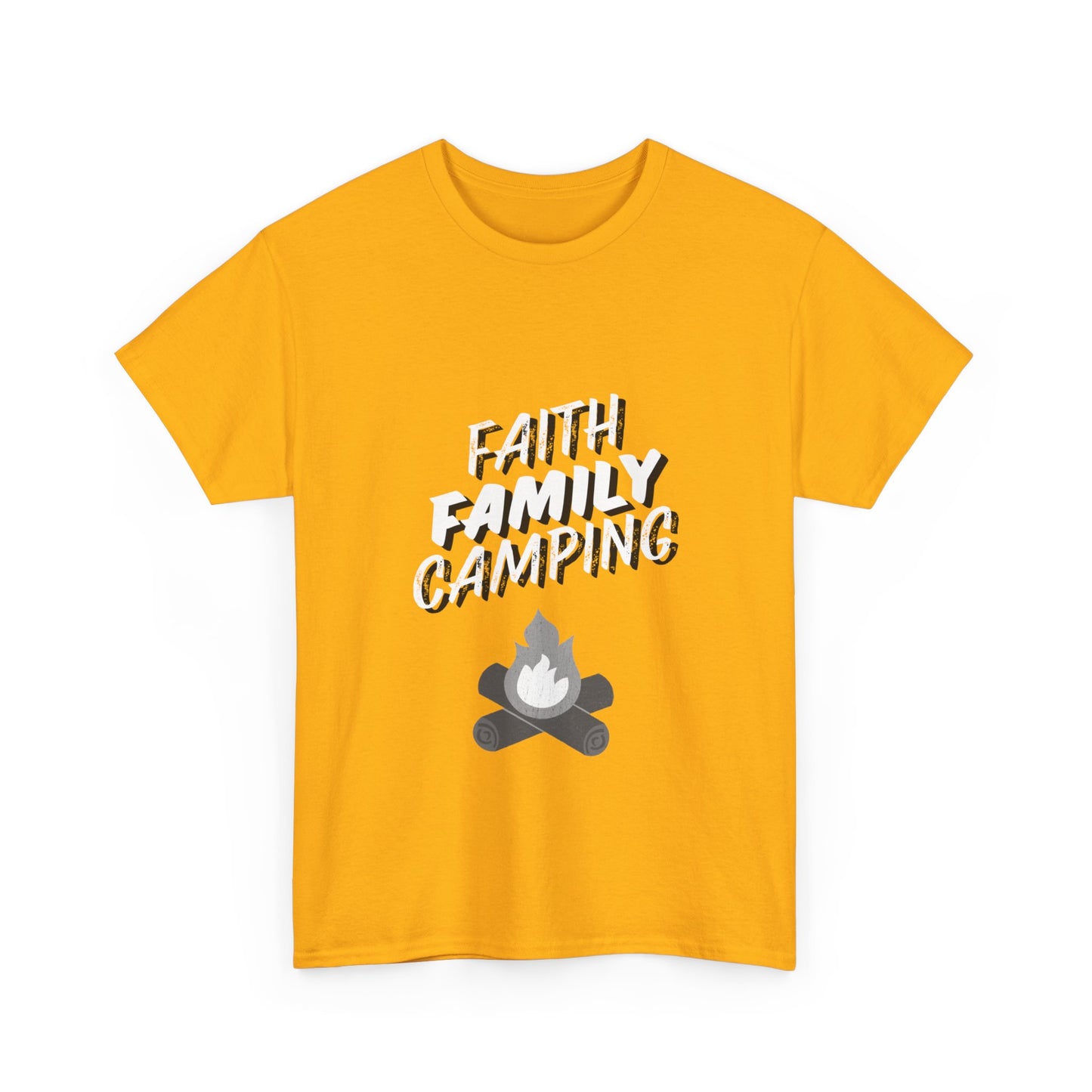 "Faith. Family. Camping" Unisex Cotton Tee