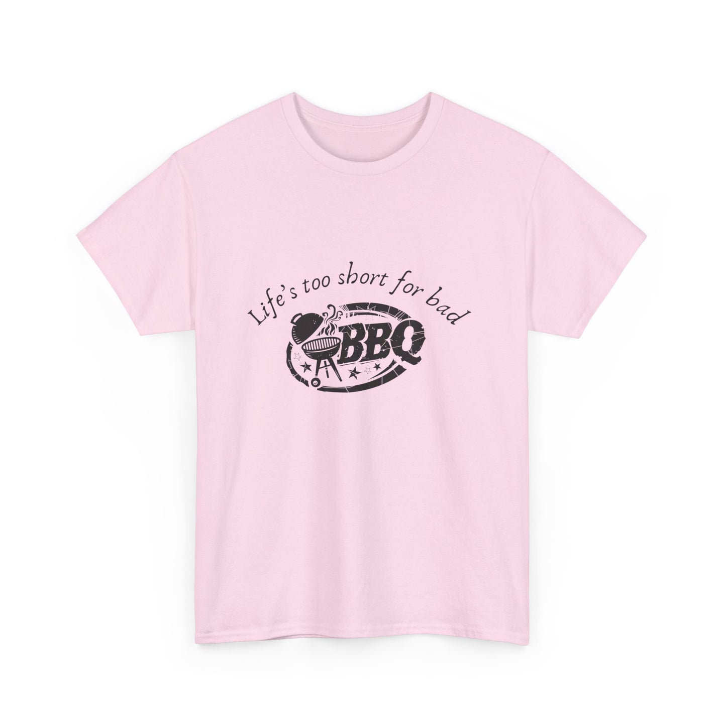 "Life's too short for bad BBQ." Unisex Cotton Tee