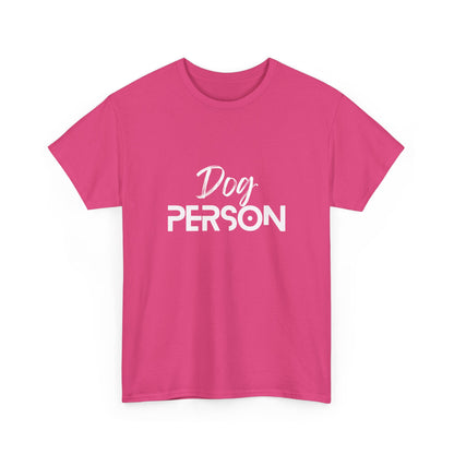 "Dog person" Unisex Cotton Tee