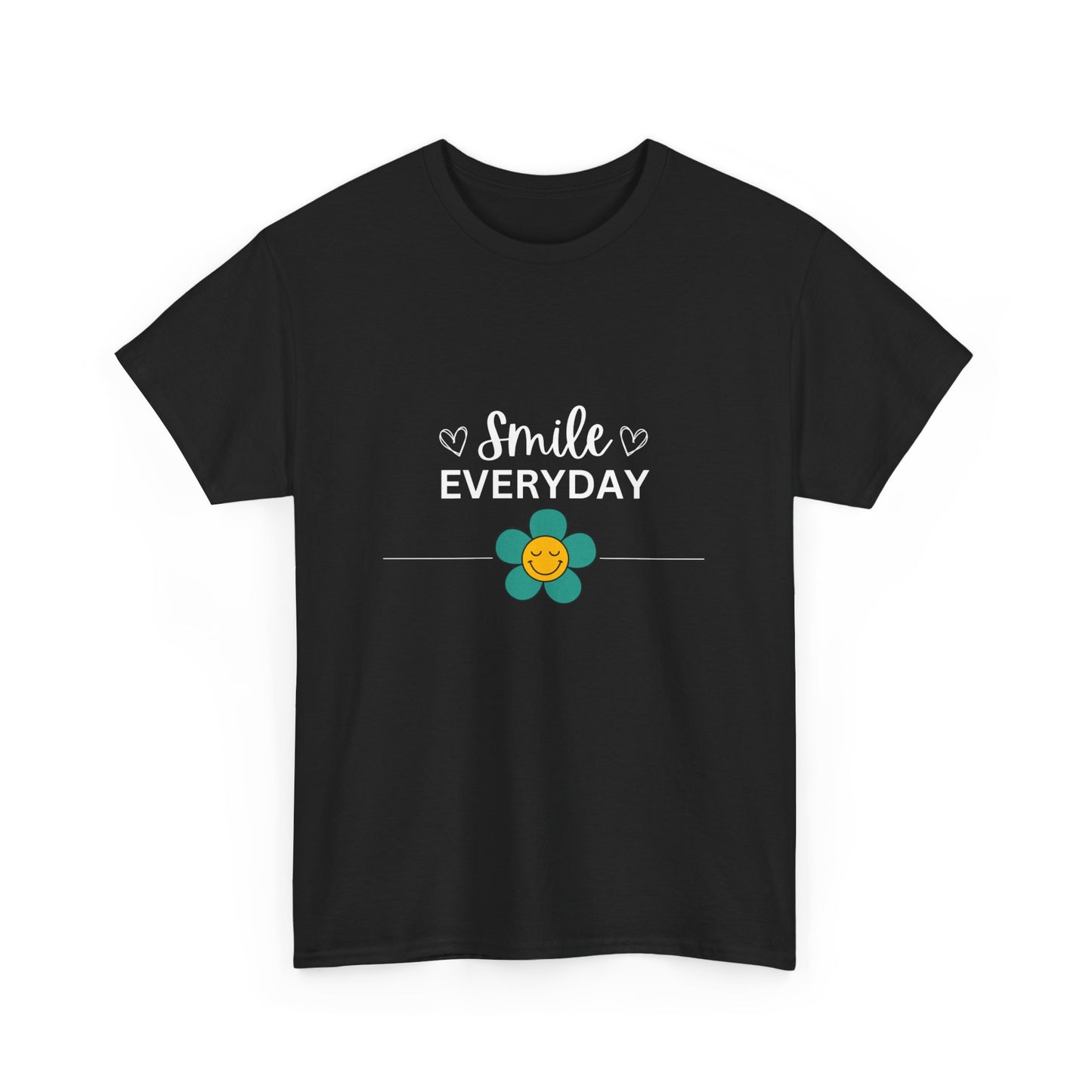 "Smile everyday" Unisex Cotton Tee