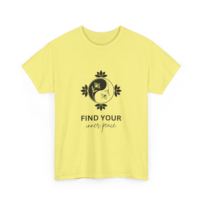 "Find your inner peace" Unisex Cotton Tee