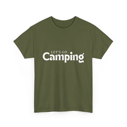 "Let's go camping" Unisex Cotton Tee