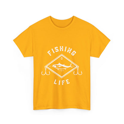 "Fishing life" Unisex Cotton Tee