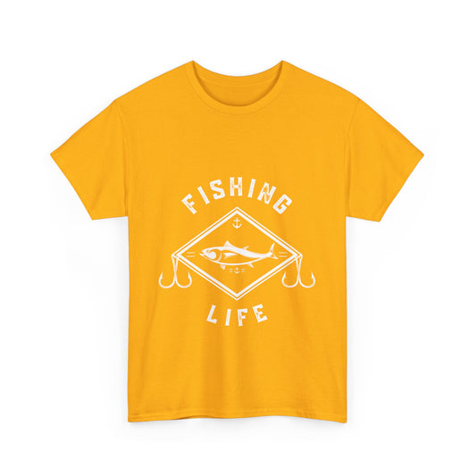 "Fishing life" Unisex Cotton Tee