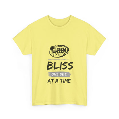 "BBQ bliss, one bite at a time." Unisex Cotton Tee